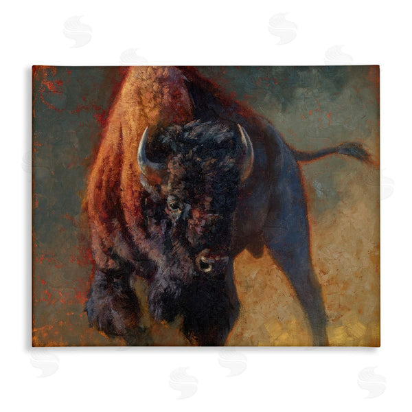 stupell industries Julie T. Chapman | Running Bull Masculine Cattle