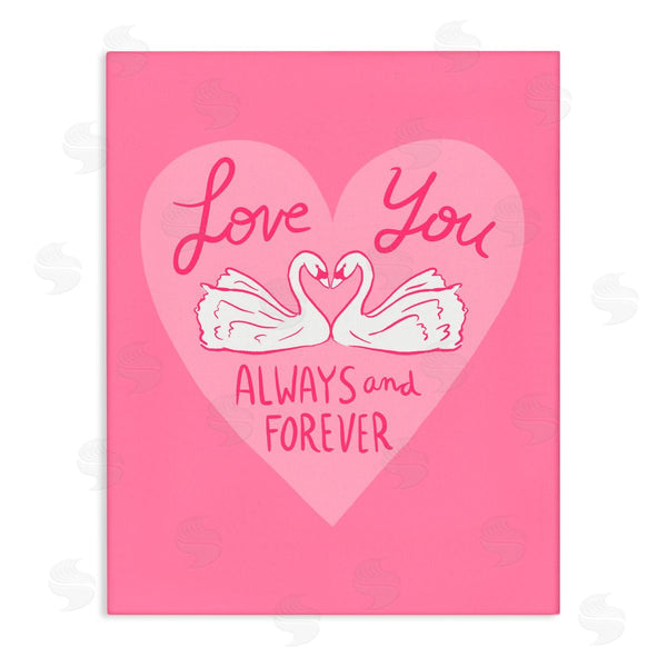 stupell industries Juliet Meeks | Always & Forever Swans Wall Art