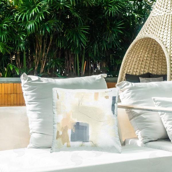 Stupell Industries June Erica Vess | Minimal Plaster Line Throw Pillow