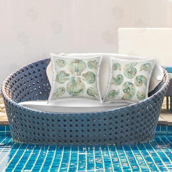 Stupell Industries June Erica Vess | Saltwashed Seashells Pattern Throw Pillow