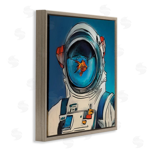 Stupell Industries Kamdon Kreations | Goldfish Astronaut Suit