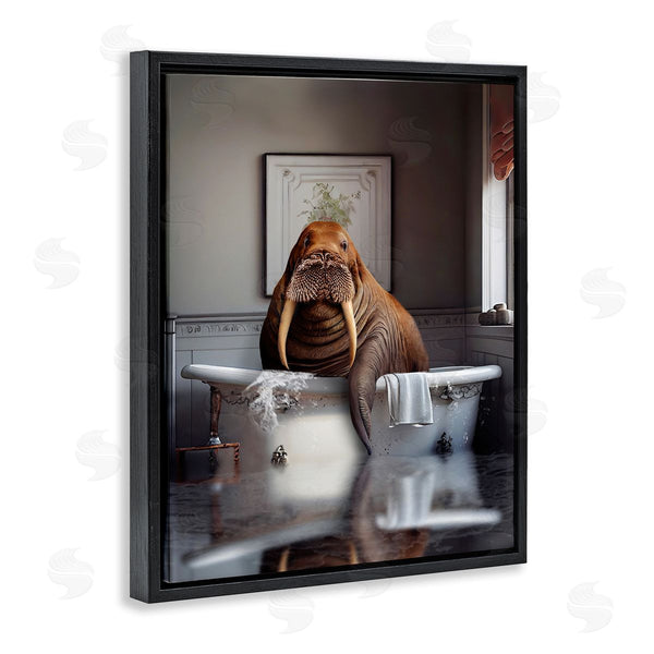 Stupell Industries Karen Burke | Walrus In Bathtub Wall Art