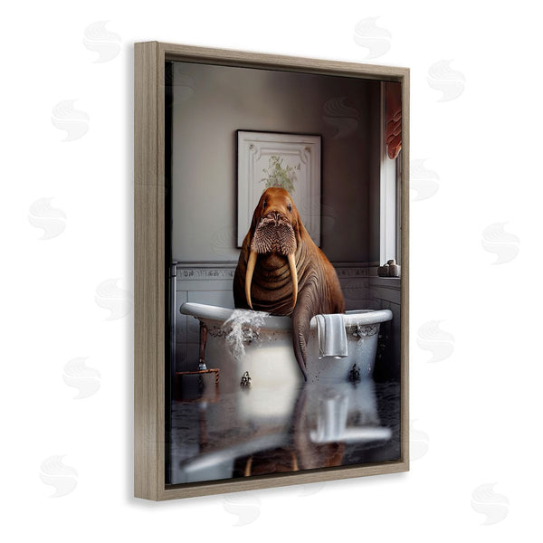 Stupell Industries Karen Burke | Walrus In Bathtub Wall Art