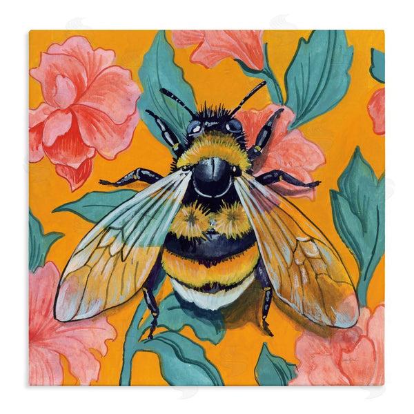 stupell industries Kate Jarvik Birch | Bumble Bee & Flower Pattern Wall Art
