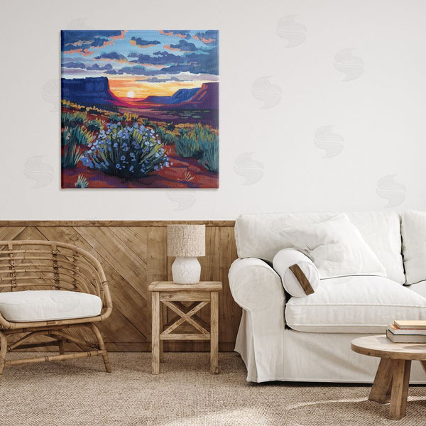 Stupell Industries Kate Jarvik Birch | Desert Sunset On Blooming Bush Wall Art