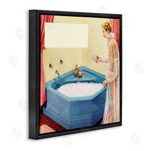Stupell Industries Kathy Alper | Vintage Bubble Bath Girl Wall Art