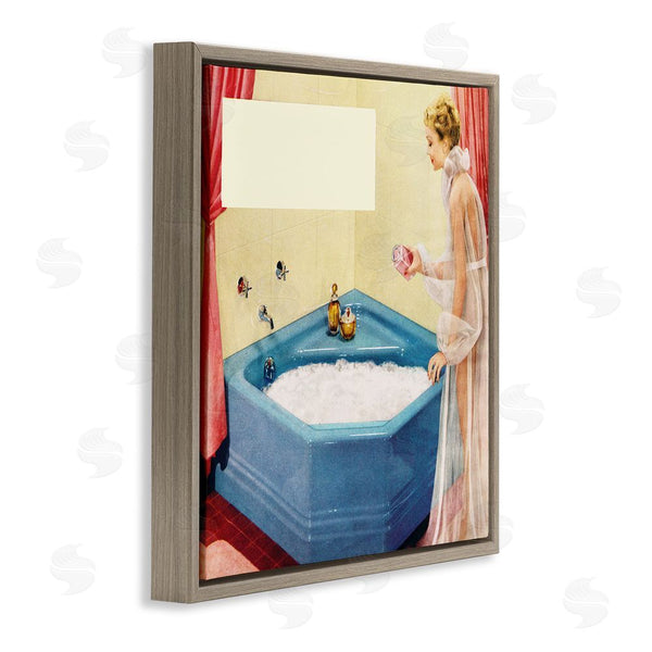 Stupell Industries Kathy Alper | Vintage Bubble Bath Girl Wall Art