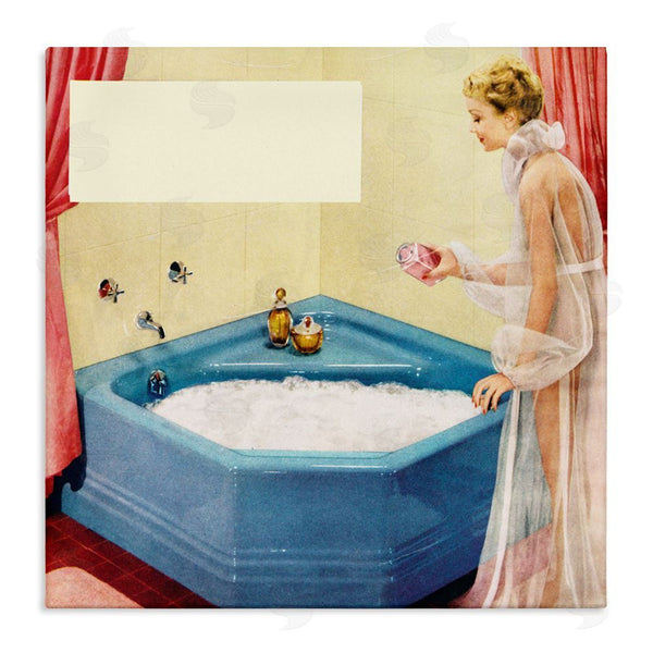 stupell industries Kathy Alper | Vintage Bubble Bath Girl Wall Art