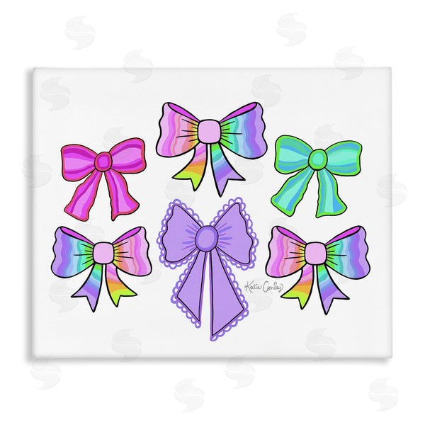 stupell industries Katie Conley | Playful Bowtastic Ribbons
