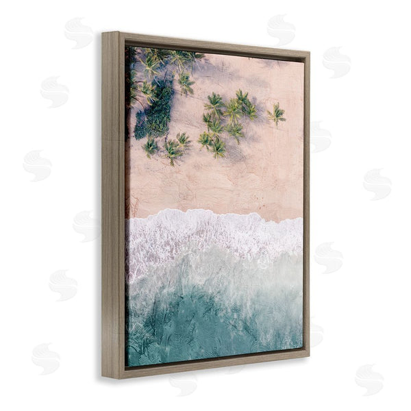 Stupell Industries Kim Allen | Aerial Tropical Beach Wall Art