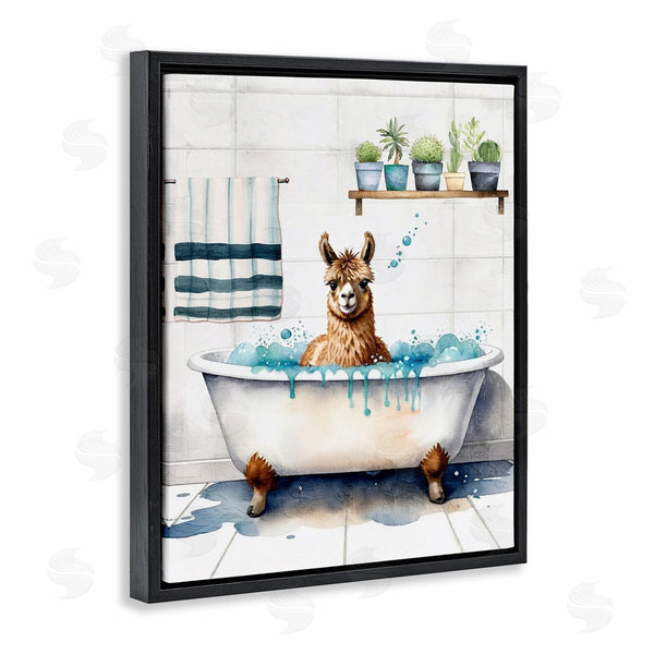 Stupell Industries Kim Allen | Alpaca Bathtime Suds Wall Art
