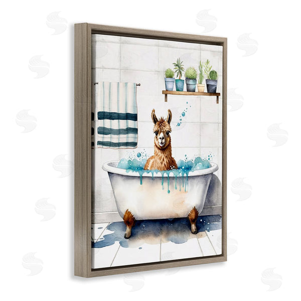 Stupell Industries Kim Allen | Alpaca Bathtime Suds Wall Art