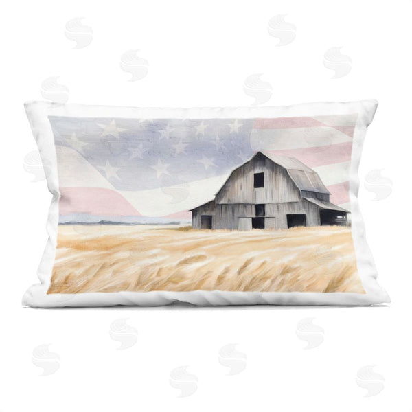 stupell industries Kim Allen | Amber Waves of Farmland Throw Pillow