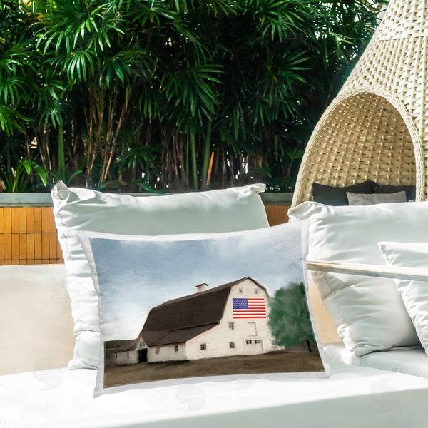 Stupell Industries Kim Allen | American Barn Dreams Throw Pillow