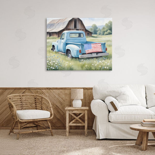 Stupell Industries Kim Allen | American Pride Truck On Farm Wall Art
