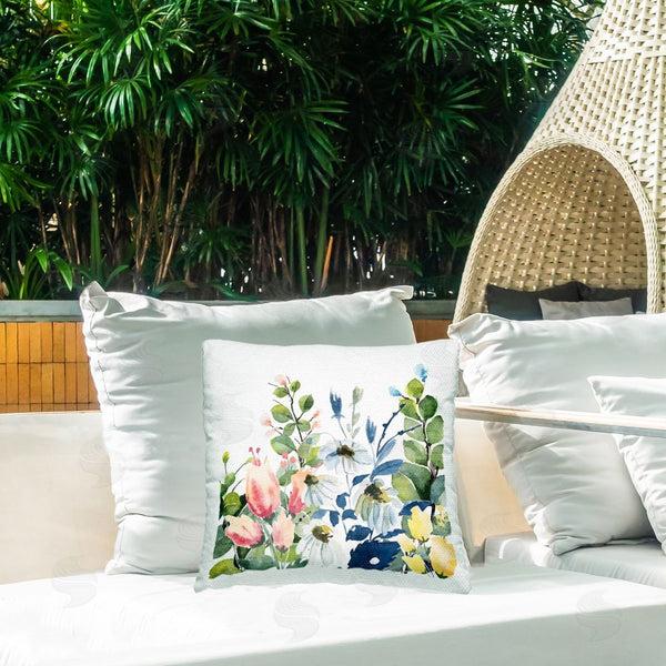 Stupell Industries Kim Allen | Assorted Spring Blooms Printed Throw Pillow
