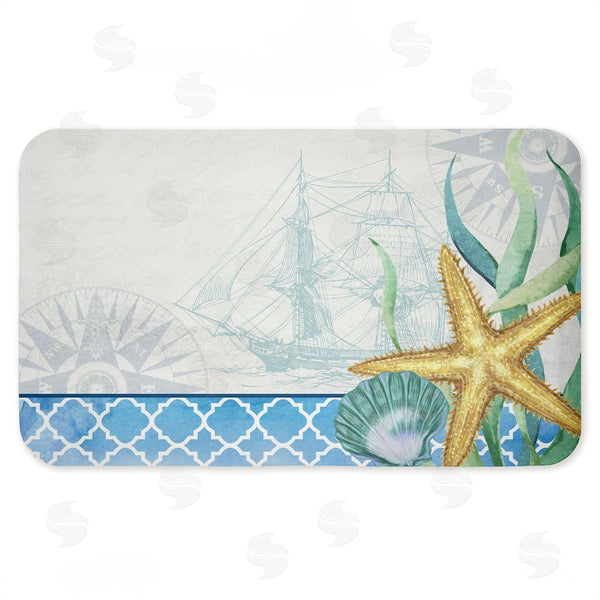 stupell industries Kim Allen | Bayside Sea Life & Ship Anti-Fatigue Mat