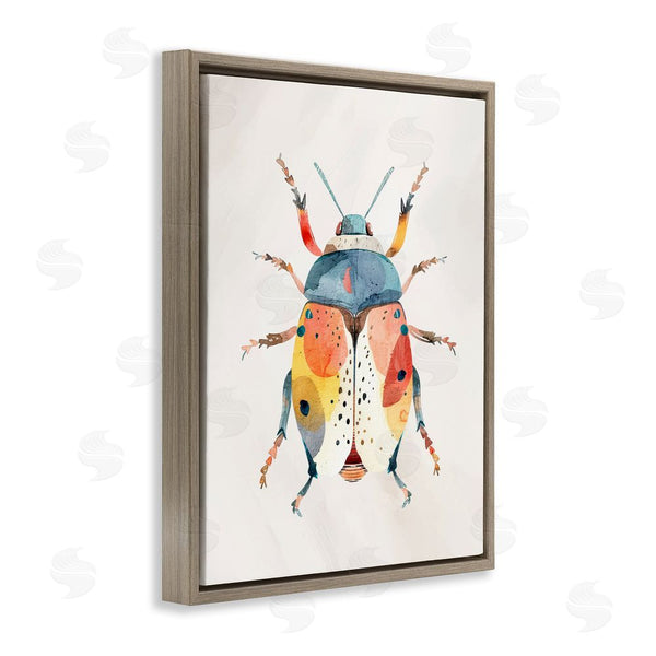 Stupell Industries Kim Allen | Boho Colorful Beetle Wall Art
