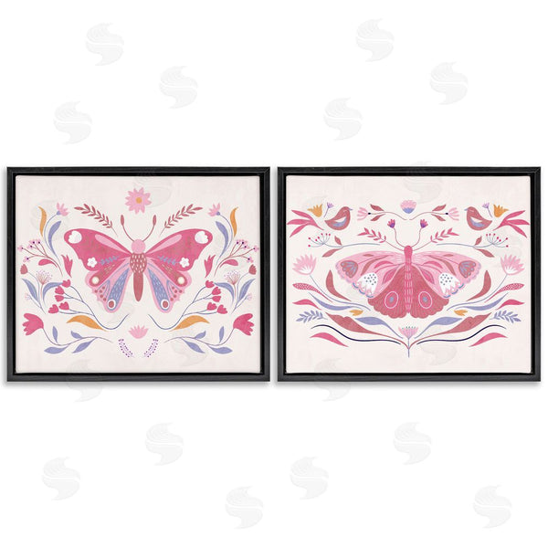 Stupell Industries Kim Allen | Boho Folk Butterflies Wall Art