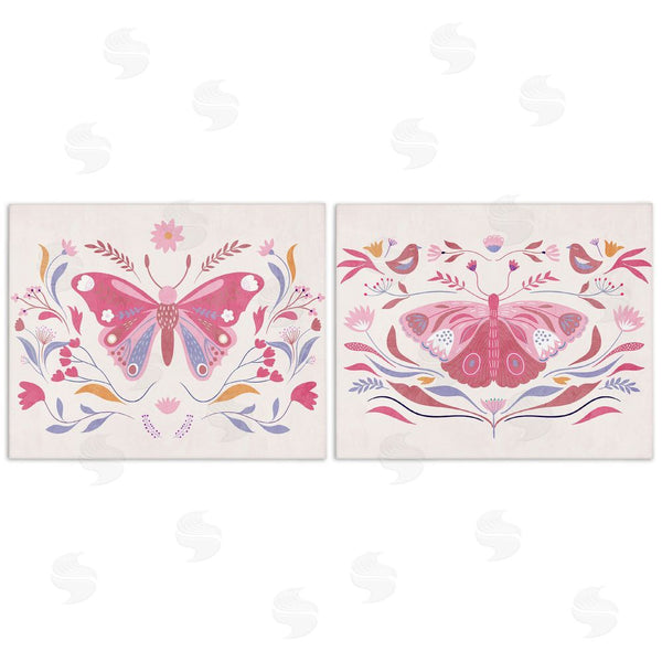 stupell industries Kim Allen | Boho Folk Butterflies Wall Art