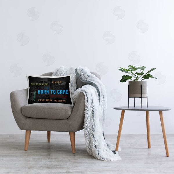 Stupell Industries Kim Allen | Born To Game Arcade Throw Pillow