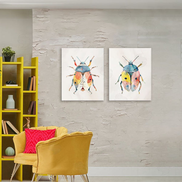 Stupell Industries Kim Allen | Colorful Boho Beetles Wall Art