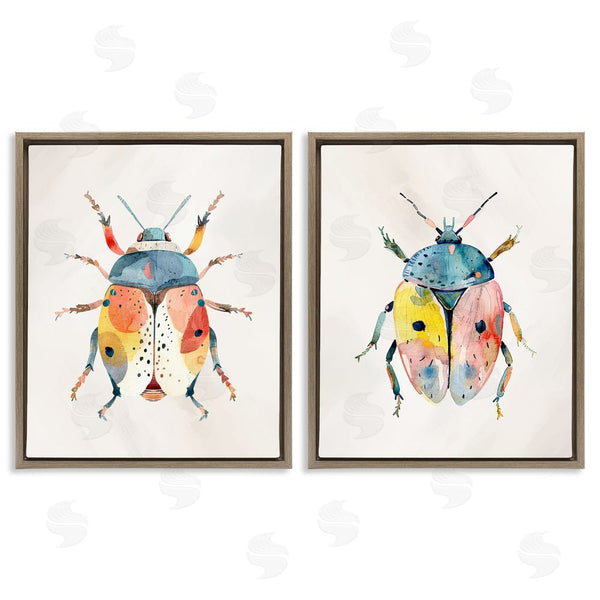 Stupell Industries Kim Allen | Colorful Boho Beetles Wall Art