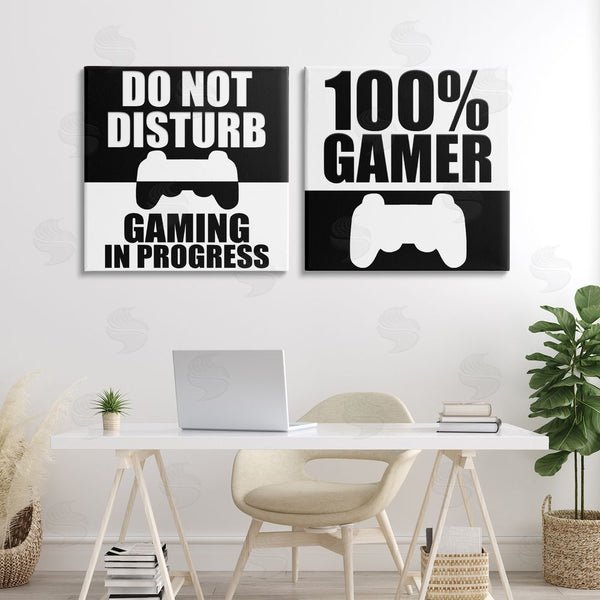 Stupell Industries Kim Allen | Competitive Gamer Black & White Wall Art