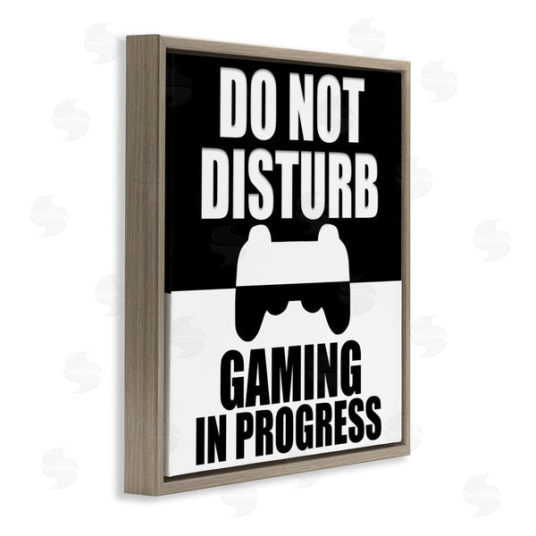 Stupell Industries Kim Allen | Do Not Disturb Minimal Gamer Wall Art
