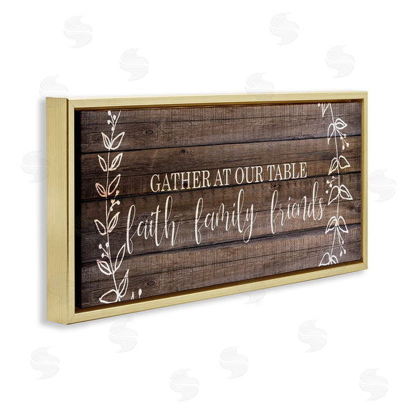 Stupell Industries Kim Allen | Faith Family Friends Quote Wall Art
