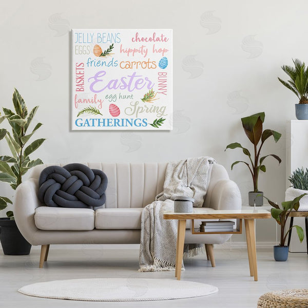 Stupell Industries Kim Allen | Festive Easter Activity Sign Patterned Eggs Motif Wall Art