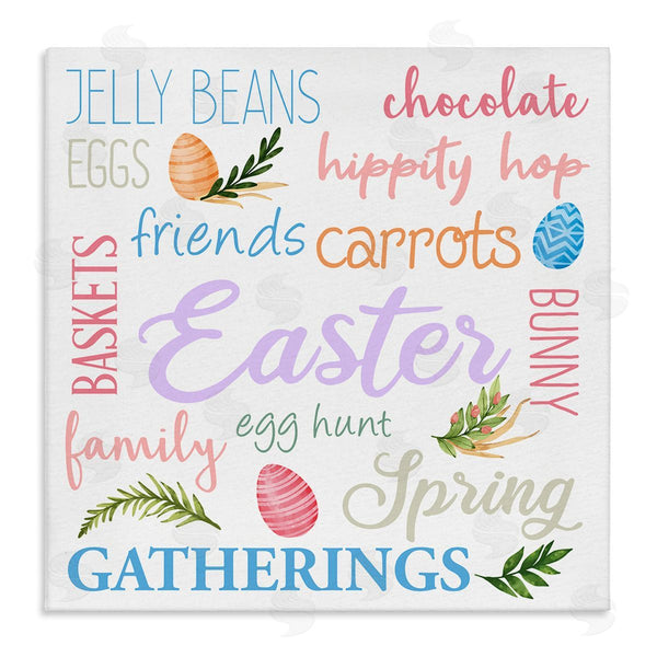 stupell industries Kim Allen | Festive Easter Activity Sign Patterned Eggs Motif Wall Art