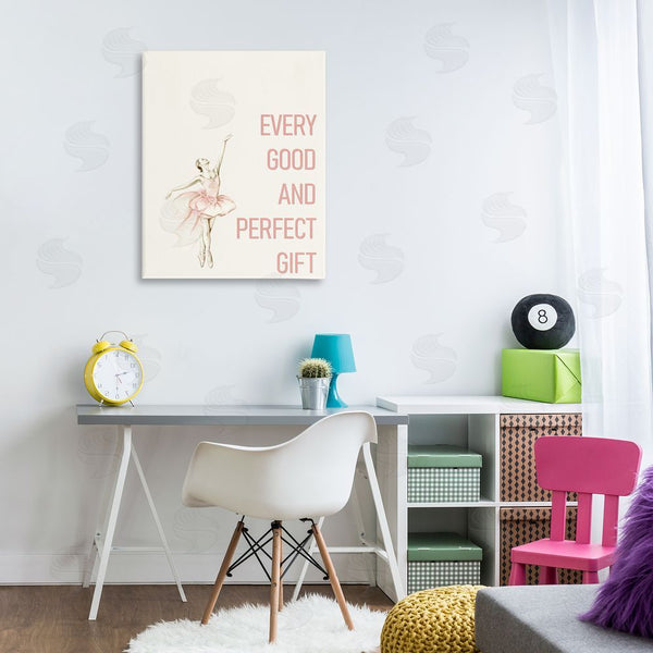 Stupell Industries Kim Allen | Good & Perfect Gift Ballerina Wall Art