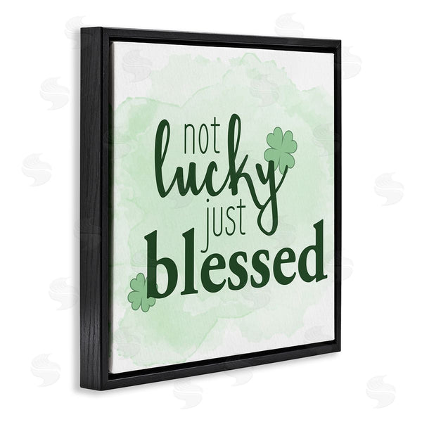 Stupell Industries Kim Allen | Just Blessed Green Shamrocks