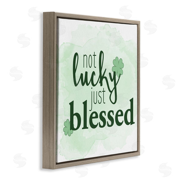 Stupell Industries Kim Allen | Just Blessed Green Shamrocks