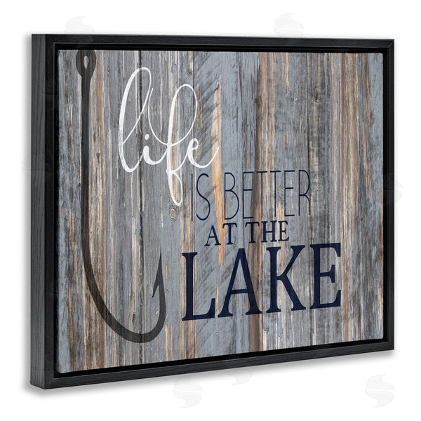 Stupell Industries Kim Allen | Lakehouse Cabin Nautical Phrase