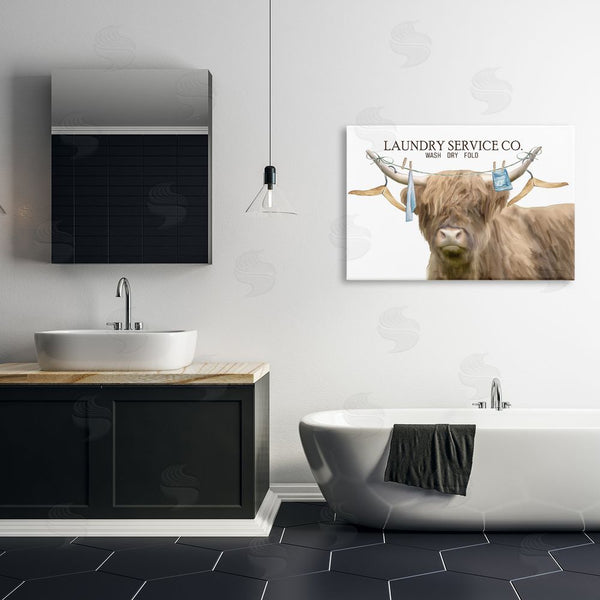 Stupell Industries Kim Allen | Laundry Service Cattle Wall Art