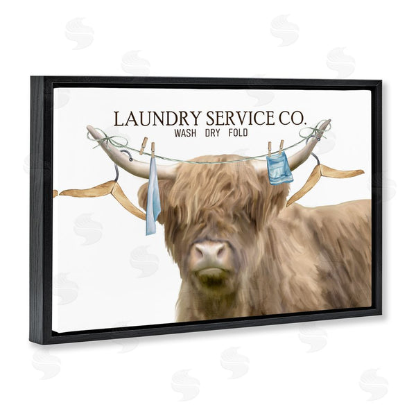 Stupell Industries Kim Allen | Laundry Service Cattle Wall Art