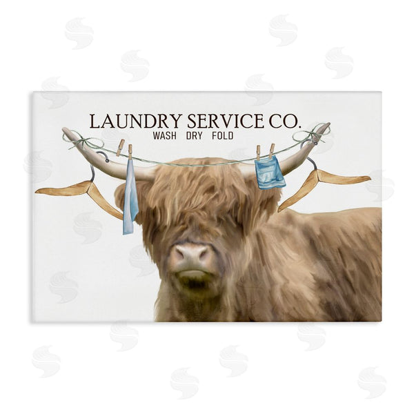 stupell industries Kim Allen | Laundry Service Cattle Wall Art