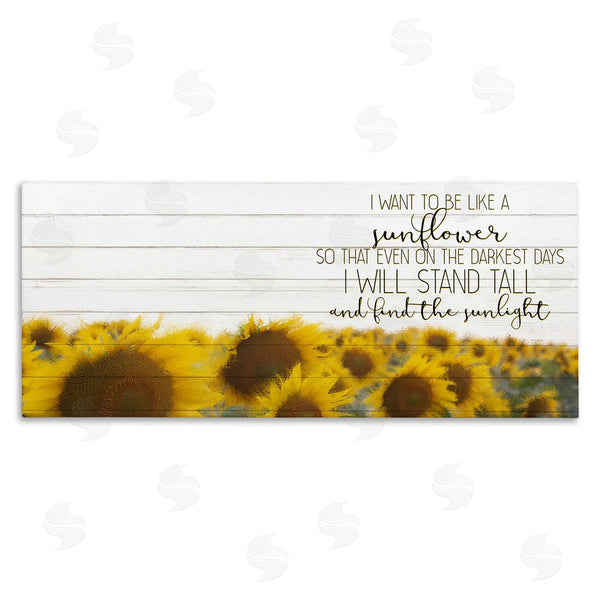 stupell industries Kim Allen | Like A Sunflower Inspiring Word Design Wall Art