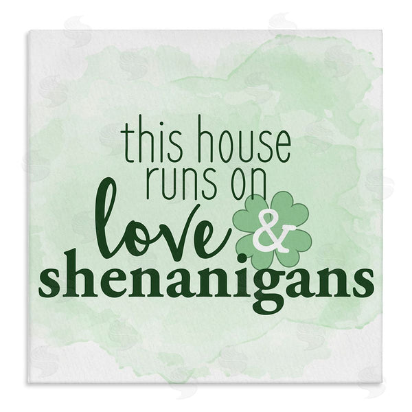 stupell industries Kim Allen | Love & Shenanigans Family Shamrock Phrase Wall Art