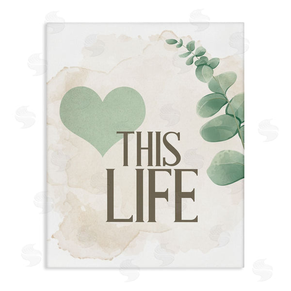 stupell industries Kim Allen | Love This Life Green Heart Neutral