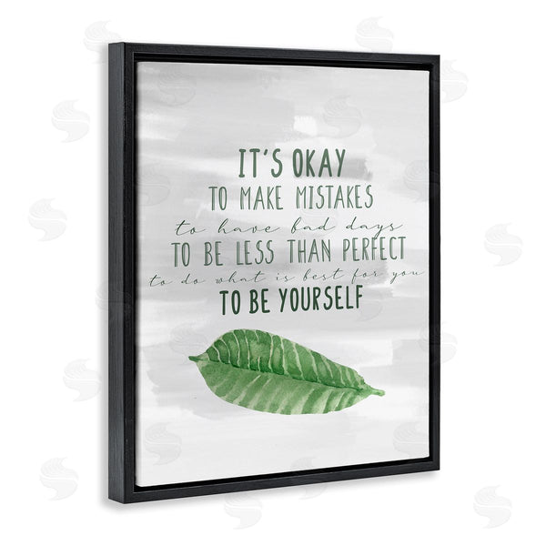 Stupell Industries Kim Allen | Motivational Okay To Make Mistakes Leaf