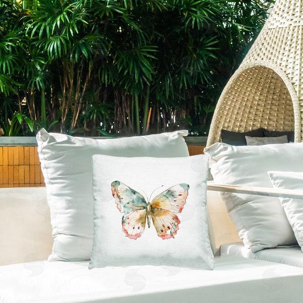 Stupell Industries Kim Allen | Muted Watercolor Butterfly Throw Pillow