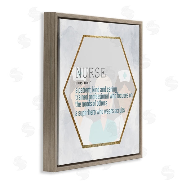 Stupell Industries Kim Allen | Nurse Definition Superhero Scrubs