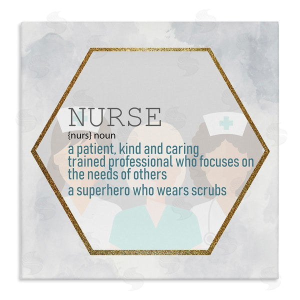 stupell industries Kim Allen | Nurse Definition Superhero Scrubs
