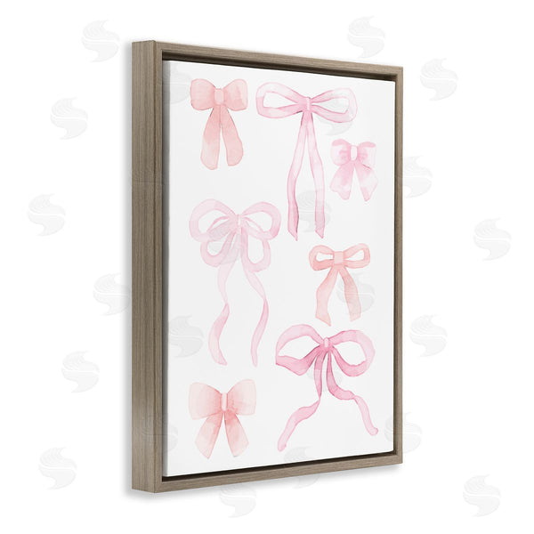 Stupell Industries Kim Allen | Pink Watercolor Bows Wall Art