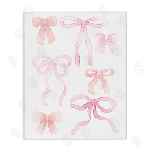 stupell industries Kim Allen | Pink Watercolor Bows Wall Art
