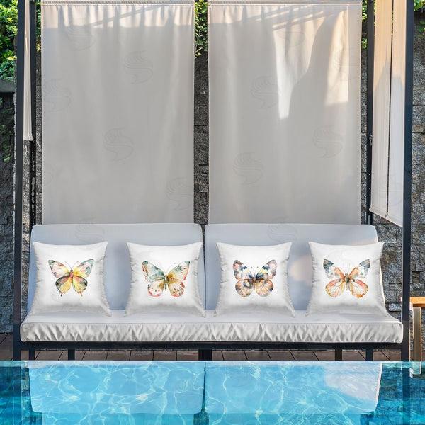 Stupell Industries Kim Allen | Watercolor Butterfly Forms Throw Pillow