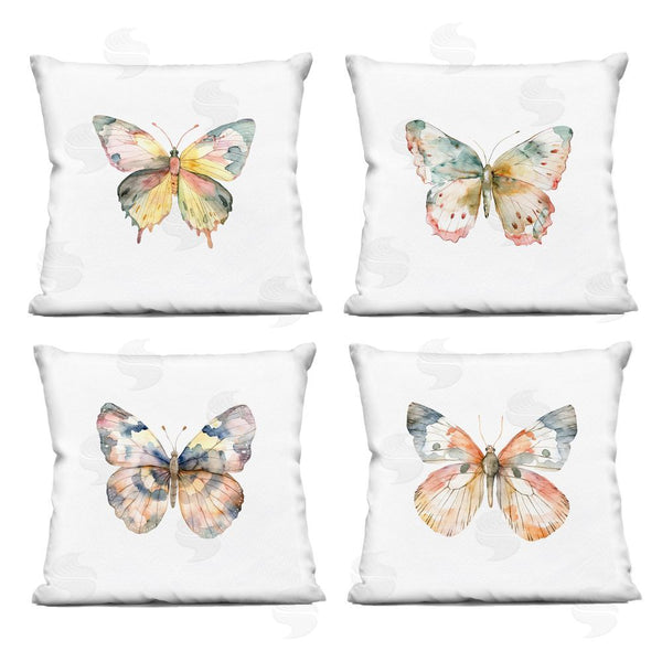 stupell industries Kim Allen | Watercolor Butterfly Forms Throw Pillow